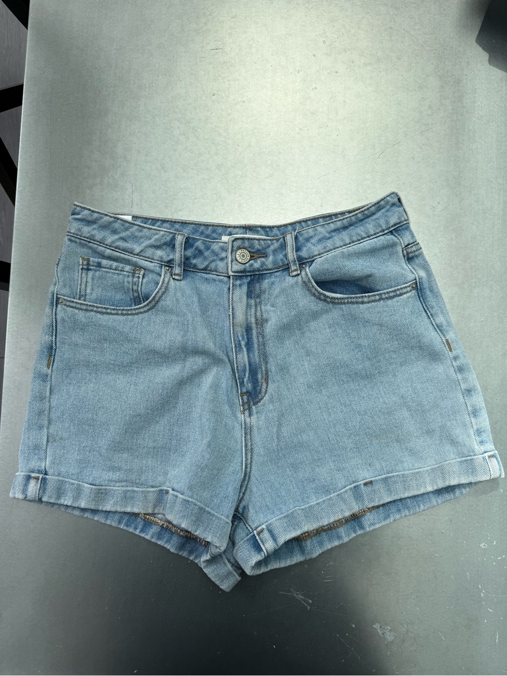 Pacsun Light Blue Denim Women's Mom Shorts
